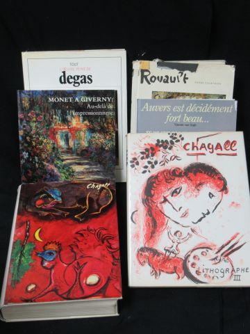 null Lot of Art books : "All Degas' painted work" - "Rouault" - "Monet à Giverny"...