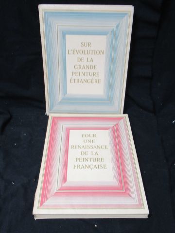 null Jacques BASCHET, set of 2 books: "For a Renaissance of French Painting" - "On...