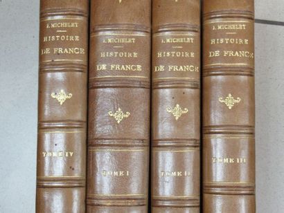 null Jules MICHELET "Histoire de France" Jules ROUFF cie. Tomes 1, 2, 3, 4.