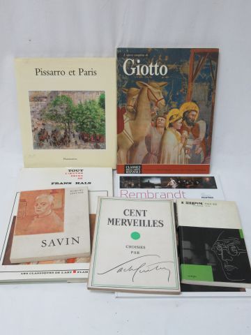 null Lot de livres d'Art : LE Corbusier, Giotto, Rembrandt …