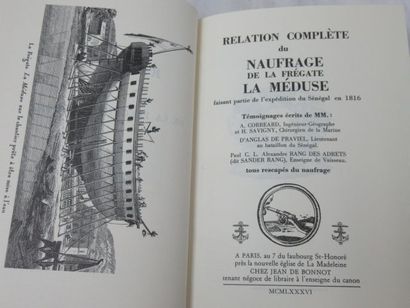 null "Relation complète du naufrage de la frégate La Méduse" Jean de Bonnot, 198...
