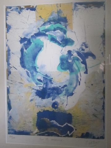 null Claude DELIAS ( Contemporary artist born in 1954) "Abstraction" Lithograph signed...