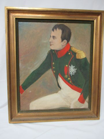 null J. FERRY, after VIBERT, "Napoleon" Oil on canvas. Signed and dated on the back....