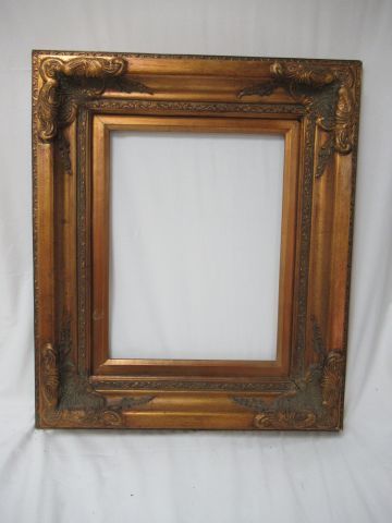 null Stuccoed and gilded wood frame. Modern. 63 x 56 cm (41 x 31 cm)