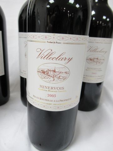 null 6 bottles of Minervois, Villeclary, 2003