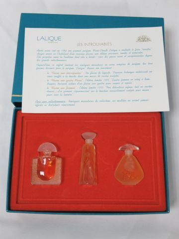 null LALIQUE Coffret "Les Introuvables", contenant 3 miniatures (4,5 ml)