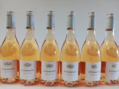 null 16 petites bouteilles (500 ml) de Provence. 2018. L'Héritage de l'Estadon. Récoltant...