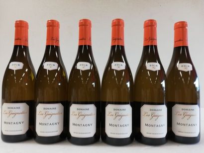 null 6 bouteilles de Montagny. 2016. Domaine des Guignottes. Grand vin de Bourgogne....