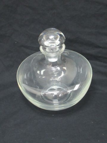 null Carafe en cristal. Haut.: 18 cm (2 petites égrenures)