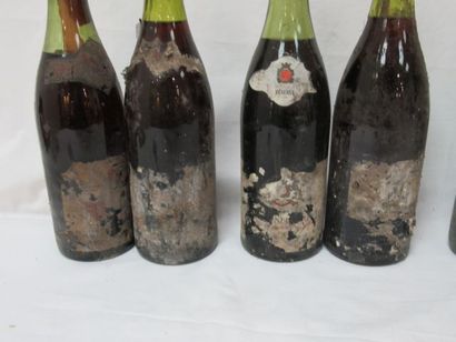 null Lot de 7 bouteilles de vin rouge : dont beaujolais villages, Mâcon. (etsa ou...