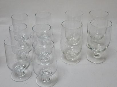 null Suite of 10 port glasses