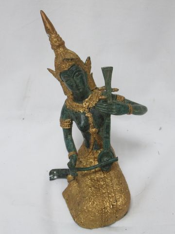 null ASIA Divinity in bronze. Height: 23 cm