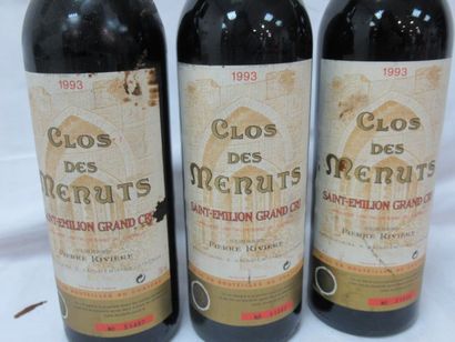 null 3 bottles of Saint Emilion Grand Cru, Clos des Menuts, 1993 (LB)