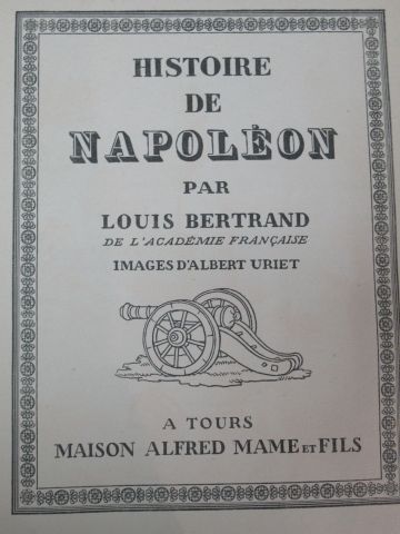 null Louis BERTRAND "Napoléon" Mame et fils, 1930