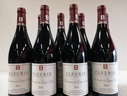 null 8 bottles of Fleurie. 2016. Domaine du Leyre-Loup. Cru du Beaujolais. CFA Lanson....
