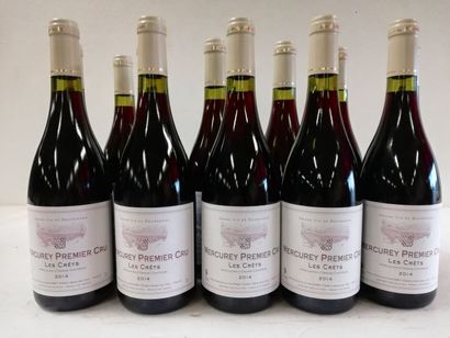 null 12 bottles of Mercurey 2014 - 1er Cru - Les Crêtes AOC.