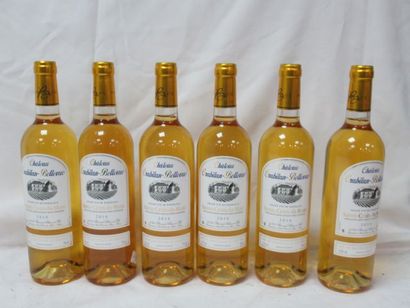 null 6 bouteilles de Bordeaux Blanc, Château Crabitan Bellevue, 2010