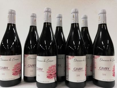 null 7 bouteilles de Bourgogne Rouge. Givry. 2016. Domaine du Cerisier. Grand Vin...