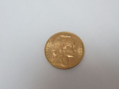 null Pièce de 20 francs or, Coq, 1913. Poids : 6,51 g