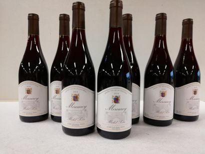null 7 bouteilles de Mercurey Rouge. 2018. Michel Sévin. Grand vin de Bourgogne