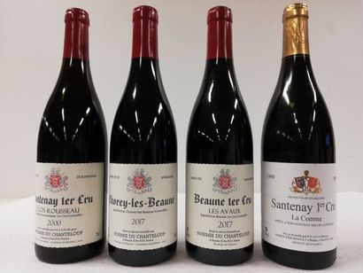 null Lot de 4 bouteilles : 1 Santenay 1er Cru. Le Clos Rousseau. 2000. Noémie du...