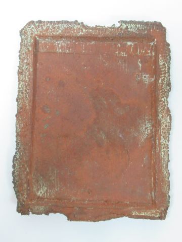 null D'après ARONSON, Plaque en cuivre, figurant "Tolstoï". 8 x 6 cm