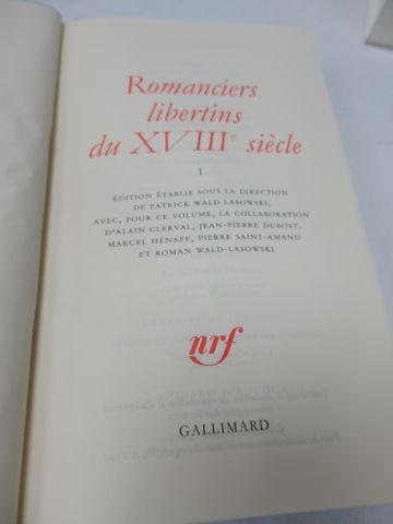 null LA PLEIADE, "Romanciers libertins du XVIIIe siècle", 2000