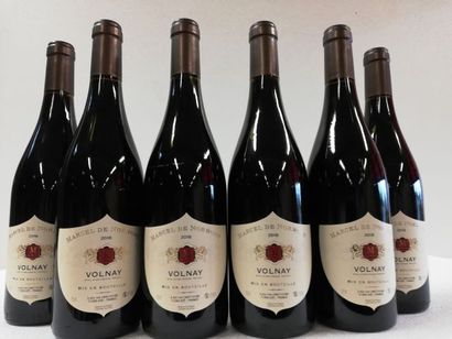 null 6 bouteilles de Volnay. Bourgogne. 2018. Rouge. Marcel de Normont