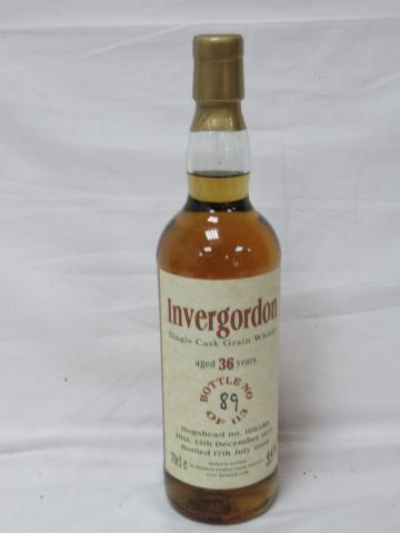 Whisky Single Grain Invergordon Distillerie...