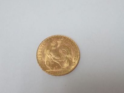 null Pièce de 20 francs or, Coq, 1913. Poids : 6,55 g