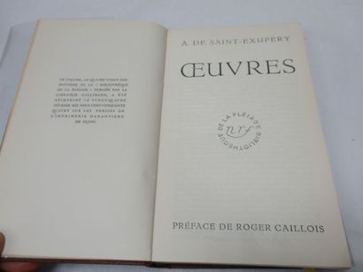 null LA PLEIADE, SAINT EXUPERY "Œuvres" 1954