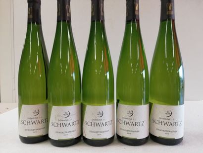 5 bouteilles de Alsace Gewurztraminer. 2014....