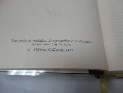 null LA PLEIADE, Marguerite YOURCENAR "Œuvres romanesques", 1982