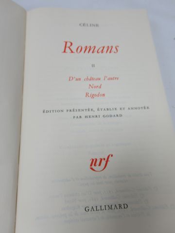 null LA PLEIADE, Céline, "Romans", tome 2, 1974