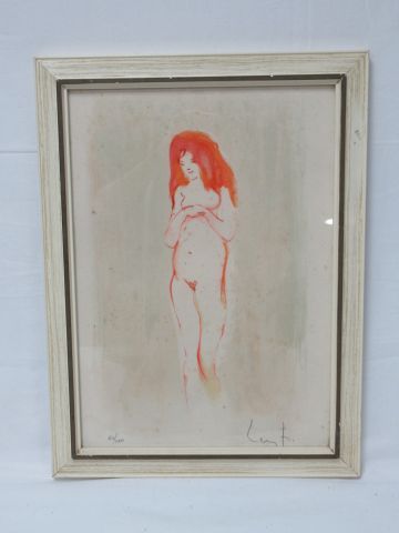 null D'après Leonor FINI "Nu féminin" Lithographie en couleurs. Signée et numérotée...