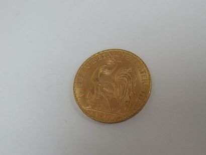 null Pièce de 20 francs or, Coq, 1910. Poids : 6,48 g