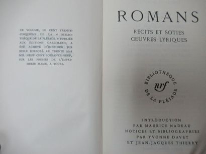 null LA PLEIADE, André GIDE, "Romans" 1969