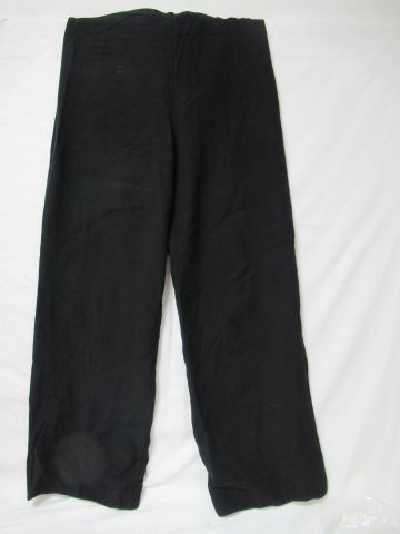 null MAXMARA Pantalon en tissu noir (20% laine). Taille 38. TBE.