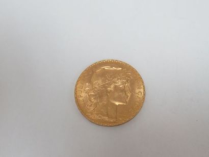 null Pièce de 20 francs or, Coq, 1912. Poids : 6,55 g