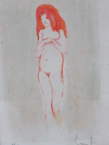 null D'après Leonor FINI "Nu féminin" Lithographie en couleurs. Signée et numérotée...