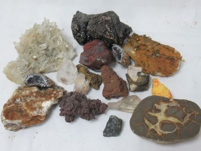 null 
Lot de minéraux : quartz, pyrite, …3-16 cm 



Nous proposons toute une gamme...