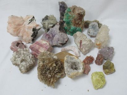 null 
Lot de minéraux : améthyste, tourmaline, quartz … 6-11 cm 



Nous proposons...