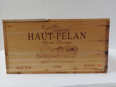 null 12 bouteilles de Château Haut Pélan. 1994. Cuvée prestige. CBO.

Si vous ne...
