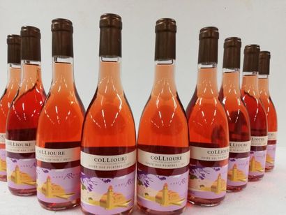 null 9 petites bouteilles (50 cl) de Collioure. Rosé. Domaine Abbé Arrouse. La Cuvée...