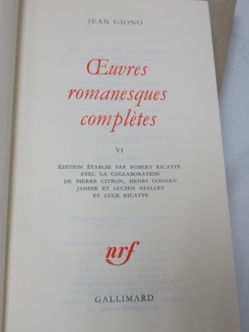 null LA PLEIADE, Giono, "Œuvres romanesques complètes", tome 6, 1983

Si vous ne...