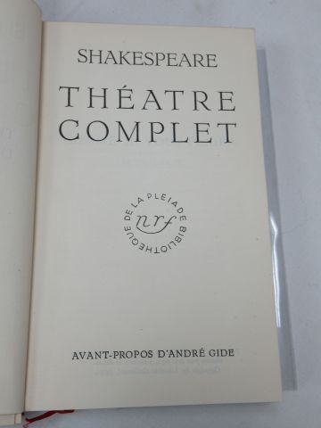 null LA PLEIADE, Shakespeare "Théâtre", tome 2, 1950

Si vous ne pouvez pas vous...