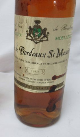 null Lot de 3 bouteilles de vin moelleux : 1 Montabazillac (sd, B, es), 1 Côtes de...