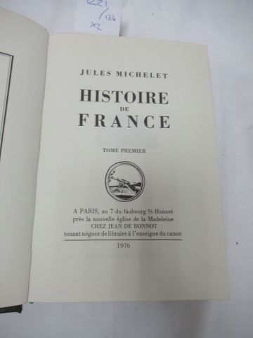 null Jean de BONNOT, lot de 2 livres :


- "Mémoires de la Comtesse de Barri", tome...