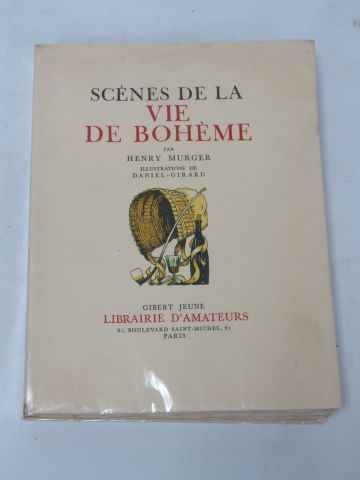null Henri MURGER "Scènes de la vie Bohême". Illustré d'après Daniel Girard. Gibert...