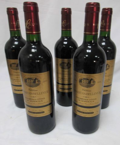 null 5 bouteilles de première côtes de Bordeaux "Château Crabitan-Bellevue", 2006

Si...